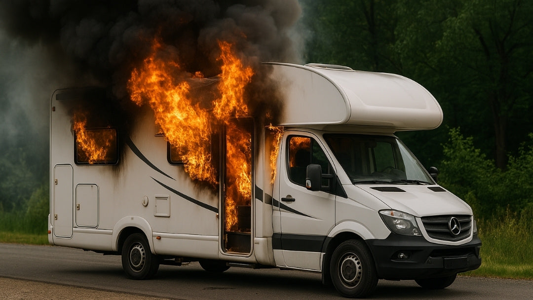 Feu dans un camping-car : les 5 réflexes à adopter immédiatement