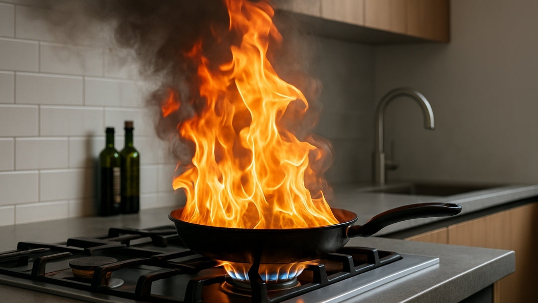 Comment éteindre un feu de cuisine sans aggraver la situation ?