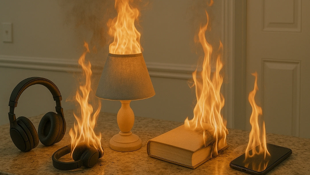 Ces objets du quotidien qui prennent feu plus vite qu’on ne le pense