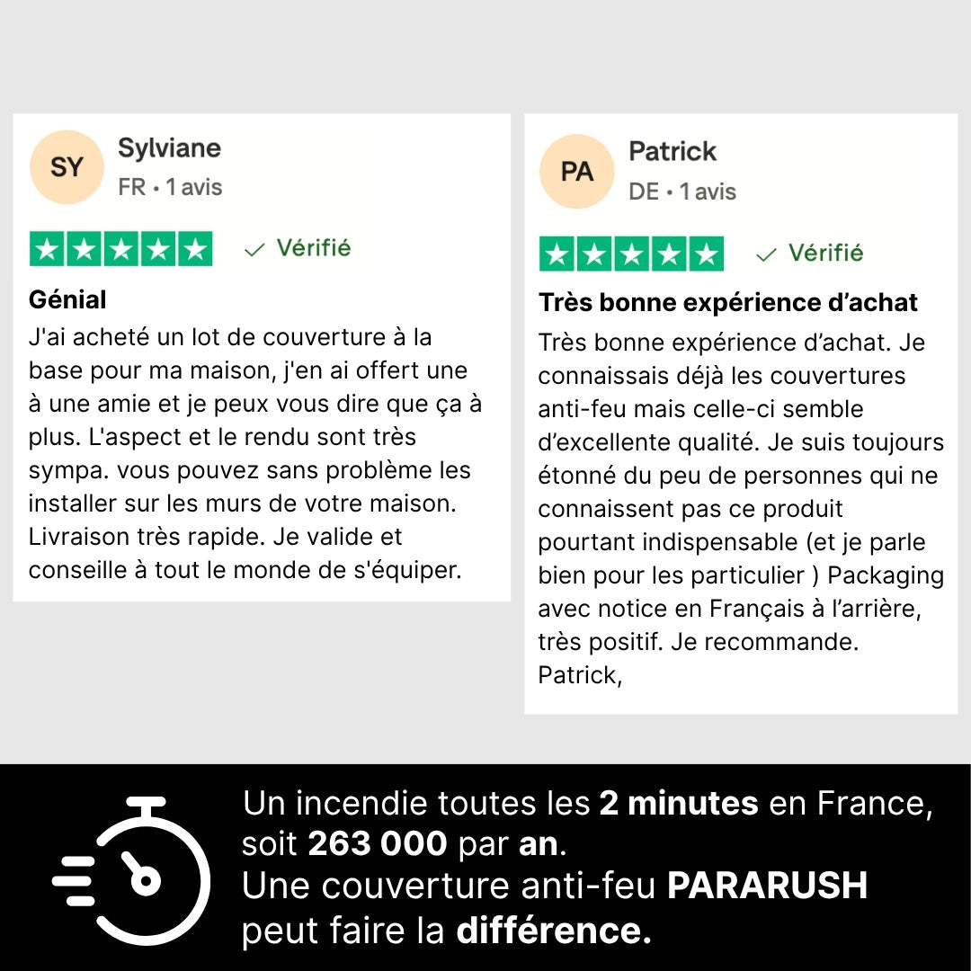 Couverture Anti-Feu ParaRush