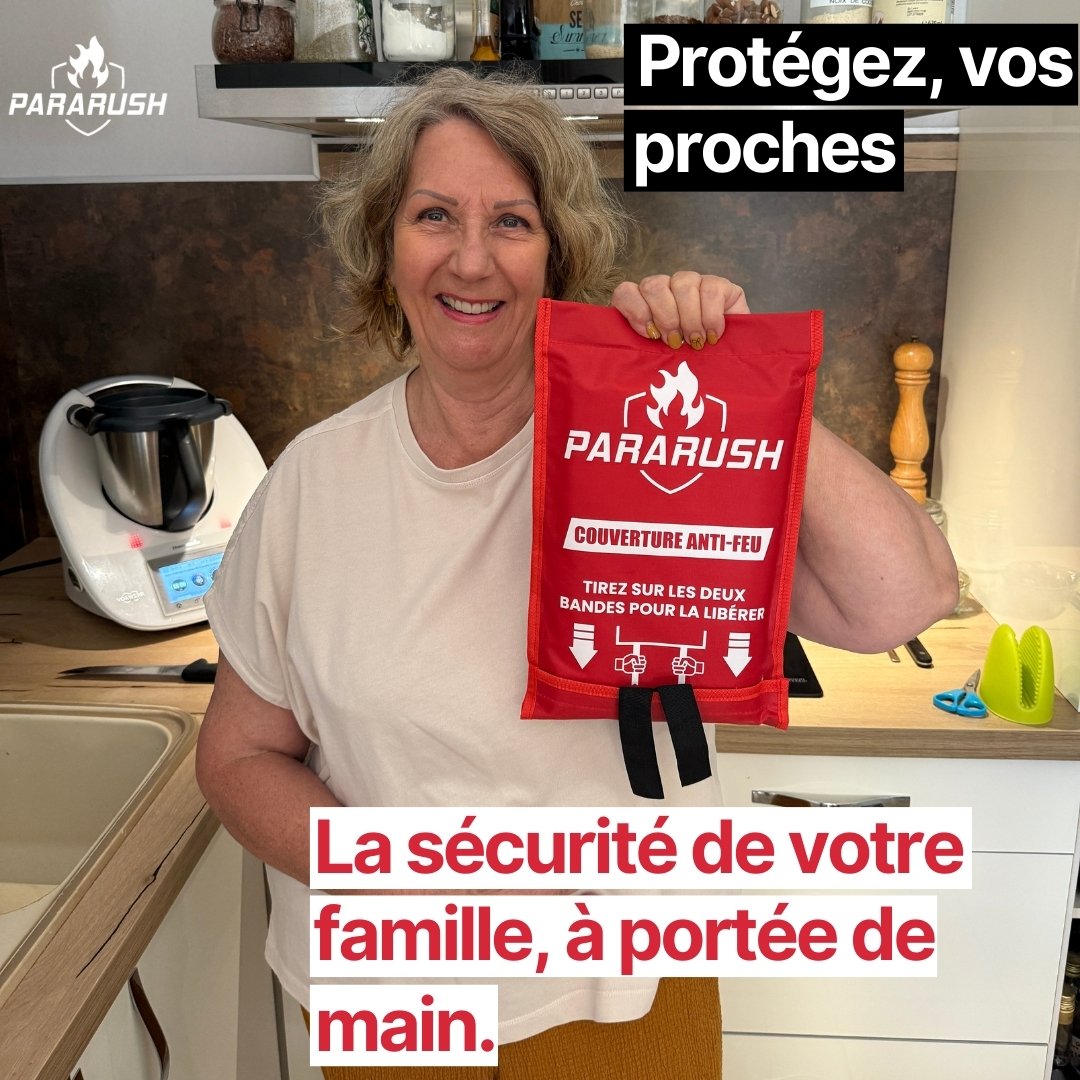 Couverture Anti-Feu ParaRush® – Éteignez un départ de feu en 2 secondes