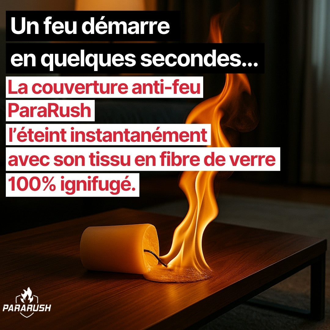 Couverture Anti-Feu ParaRush® – Éteignez un départ de feu en 2 secondes