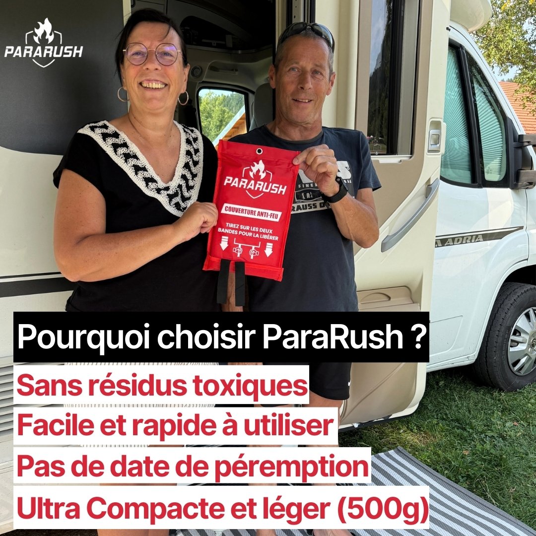 Couverture Anti-Feu ParaRush® – Éteignez un départ de feu en 2 secondes
