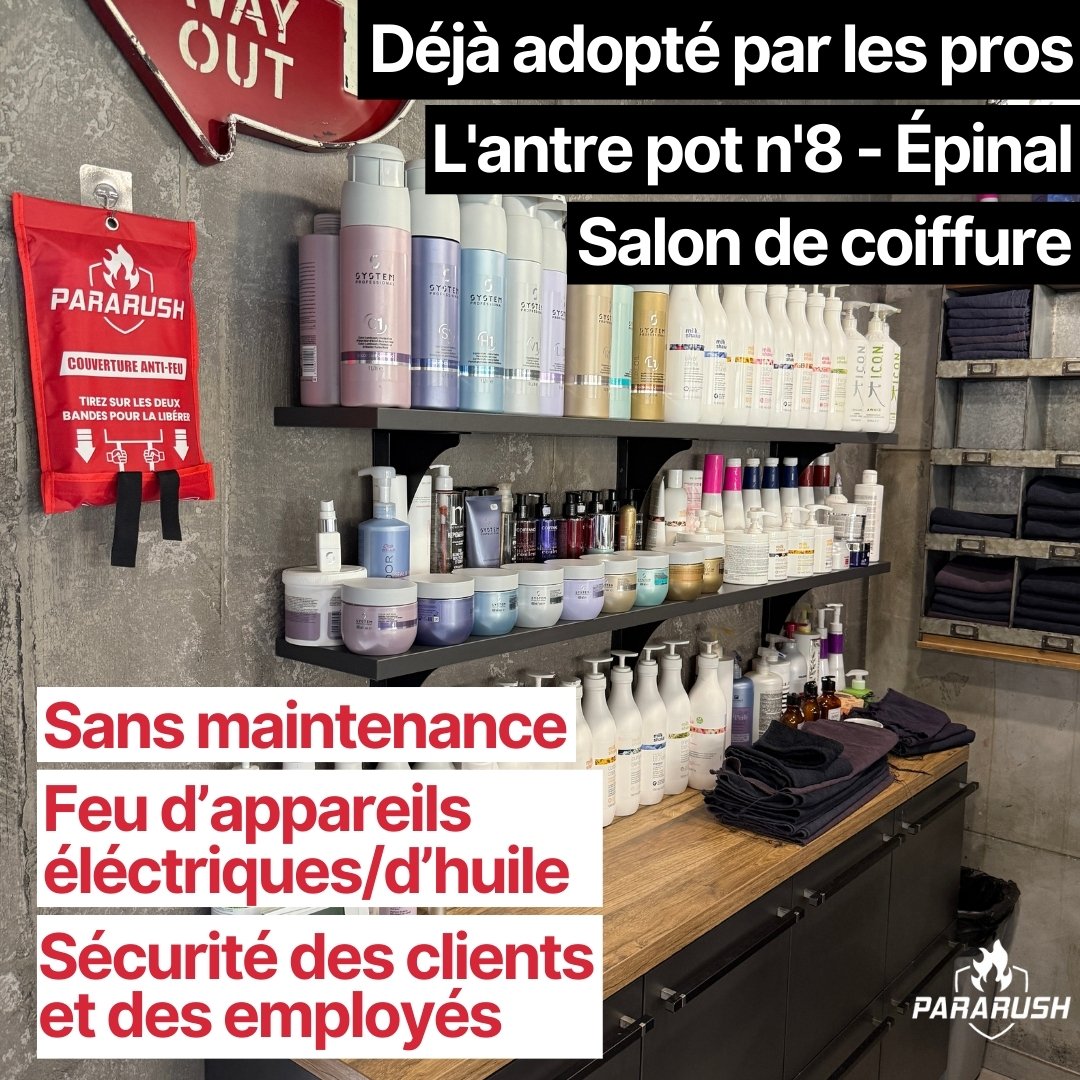 Couverture Anti-Feu ParaRush® – Éteignez un départ de feu en 2 secondes