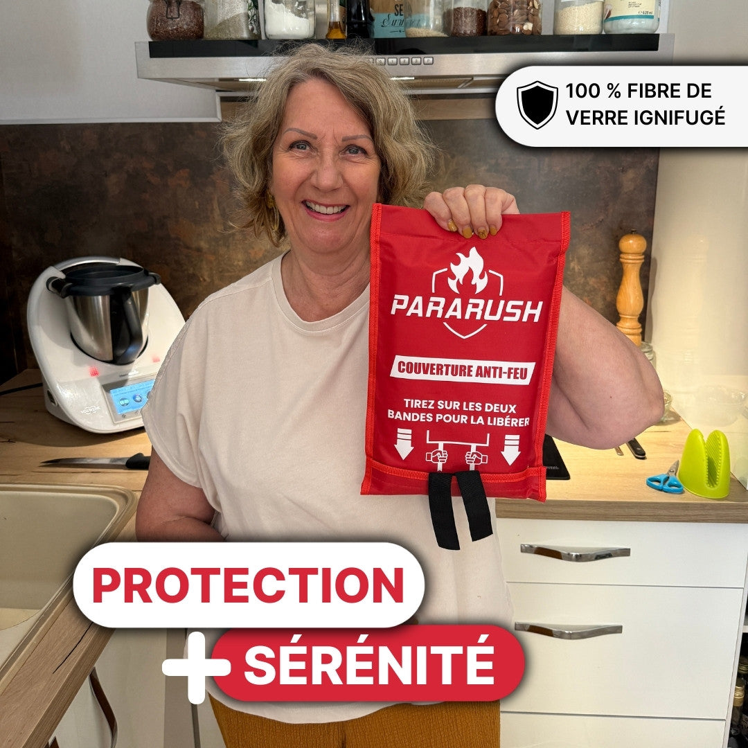 Couverture Anti-Feu ParaRush® – Éteignez un départ de feu en 2 secondes